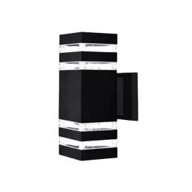 Светильник фасадный Violux TETRIS-2D 2х40Вт E27 IP44 черный ( 500220 )