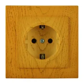 Розетка Nilson Touran дуб 1-я с заземлением ( 24251017 )
