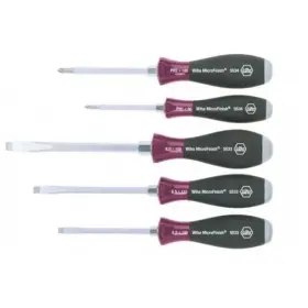 Набор шлицевых отверток Wiha W29138 MicroFinish /Philips (5шт)