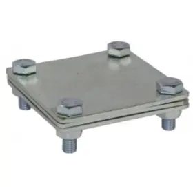 З'єднувач «смуга/смуга» з роздільною пластиною DKC NG3105ZC 80х70мм із оцинкованої сталі