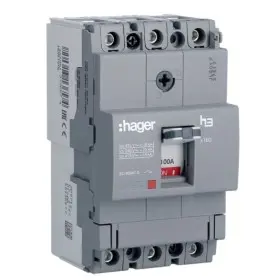 Автомат Hager x160, In=100А, 3п, 18kA