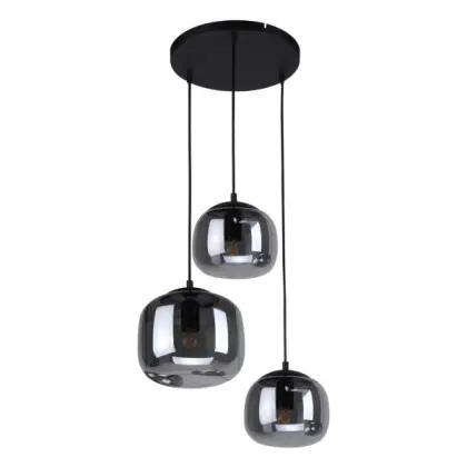 Подвесной светильник, люстра Italux PND-67705-3-BK-SG Calto E27 3x40W IP20 дымчатый Подвесной светильник, люстра Italux PND-67705-3-BK-SG Calto E27 3x40W IP20 дымчатый