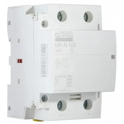 Модульный контактор Аско-Укрем MK-N 2P 100A 2NO (A0040030038) Модульный контактор Аско-Укрем MK-N 2P 100A 2NO (A0040030038)