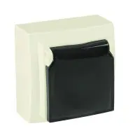 Розетка Nilson Themis кремова 1-на з заземленням з кришкою ( 26121018 )