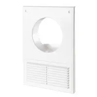 Решетка Домовент ДВ 100 Кс белая 182х252