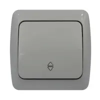 Вимикач EVA сірий 1кл прохідний IP54 ( 554-011500-209 )