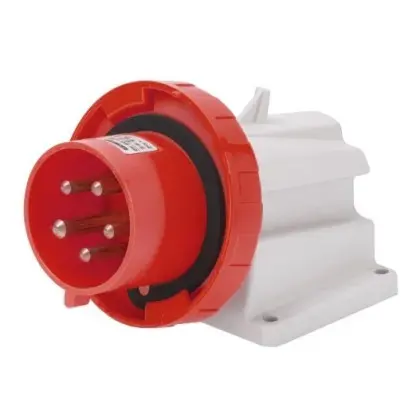 Стационарная вилка 90° GEWISS IP67 3P+E 32A 400В (GW60441) Стационарная вилка 90° GEWISS IP67 3P+E 32A 400В (GW60441)