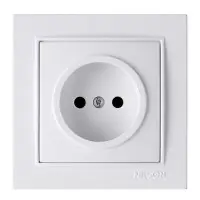 Розетка Nilson Thor белая 1-я без заземления ( 27111015 )