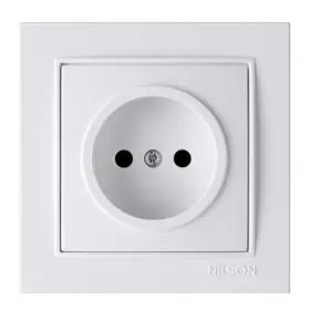 Розетка Nilson Thor біла 1-на без заземлення ( 27111015 )