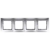 Чотиримісна рамка Kontakt Simon Simon 54 Premium DR4/43 (срібло) Чотиримісна рамка Kontakt Simon Simon 54 Premium DR4/43 (срібло)