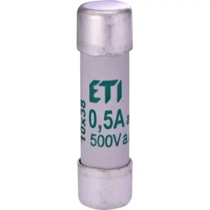 Предохранитель ETI 002621017 CH 10X38 aM 0.5A 500V Предохранитель ETI 002621017 CH 10X38 aM 0.5A 500V