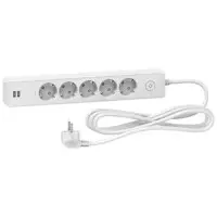 Подовжувач Schneider Electric ST945U3W на 5 гнізд та 2хUSB (3м) білий
