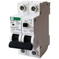 Реле захисного відключення Promfactor FPR1-AC 25А/0,03A 2P АС 6kA