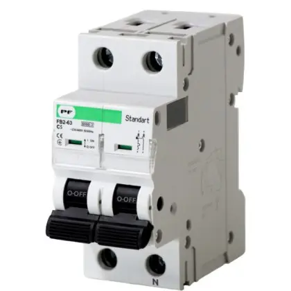 Автовыключатель Promfactor STANDART FB2-63 1P+N C 5A 6кА (FB2CN2005)