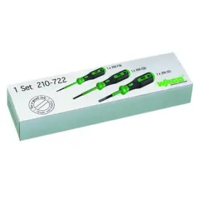 Комплект отверток Wago 210-722 с частично изолированным жалом Тип 1 (2,5х0,4мм) Тип 2 (3,5х0,5мм) Тип 3 (5,5х0,8мм)