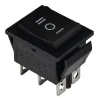 Перемикач TNSy KCD2-212 B/B з самоповерненням чорний (TNSy5500783)
