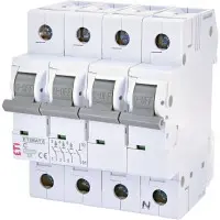 Автоматический выключатель ETI 002146510 ETIMAT 6 3p+N C 4A (6kA) Автоматический выключатель ETI 002146510 ETIMAT 6 3p+N C 4A (6kA)
