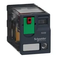 Мініатюрне реле Schneider Electric RXM4AB2P7 4CO 230В із LED та блокованою тестовою кнопкою