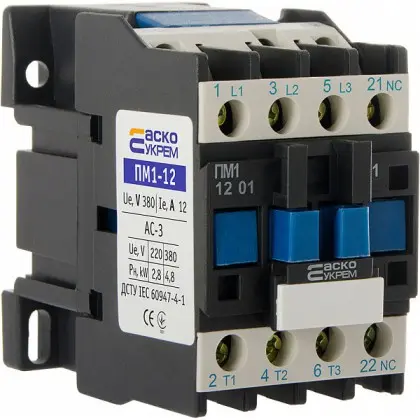 Контактор Аско-Укрем ПМ 1-12-01 F7 110В LC1-D1201 (A0040010059) Контактор Аско-Укрем ПМ 1-12-01 F7 110В LC1-D1201 (A0040010059)