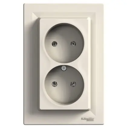 Двойная розетка Schneider Electric Asfora EPH9700123 Двойная розетка Schneider Electric Asfora EPH9700123