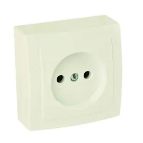 Розетка Nilson Themis кремова 1-на без заземлення ( 26121015 )
