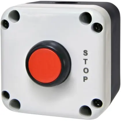 Кнопочный пост Eti ESB1-V2 Standart STOP красная (4771622) Кнопочный пост Eti ESB1-V2 Standart STOP красная (4771622)