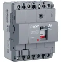 Автоматичний вимикач Hager HDA161L x160 In=160А 4P 18кА Автоматичний вимикач Hager HDA161L x160 In=160А 4P 18кА