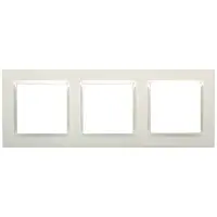 Рамка тройная горизонтальная Simon 10 белая