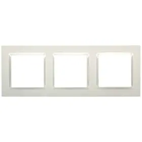 Рамка потрійна горизонтальна Simon 10 біла