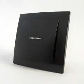 Выключатель Nilson Touran черный 1кл с подсветкой ( 24221002 )