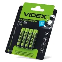 Лужна батарея Videx LR03 AAA (LR03/AAA 4pcs BC) 4 шт