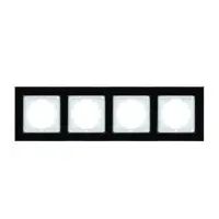 Рамка Nilson Alegra стекло черное 4-я ( 25BL0094 )