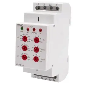 Реле контролю напруги CNC YCV8-10 M265 L1-L2-L3-N АС 127-265В 2СО 8А АС1 250В/DC 24В (Б00045682)