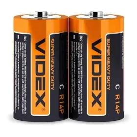 Солевая батарейка Videx R14P C (R14P/C 2pcs S) 2 шт