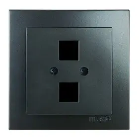Розетка Nilson Touran антрацит комп'ютерна 2-на без модуля ( 24161043 )
