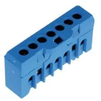 Електрична шина ETI 3903204 ESC-QBLOK7001 (синій 10/16мм² 7 підключень)