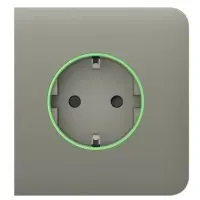 Центральная панель умной розетки Ajax 59998.163.OL SideCover Smart для OutletCore оливковая (38798)