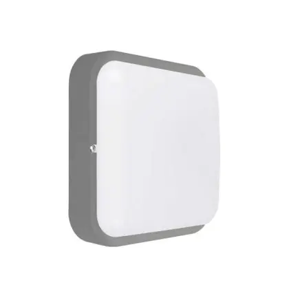 Світильник LED PiN ДББ Квадро 18W 5000K IP54 сірий ( 125180 )