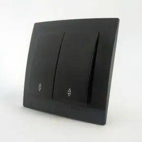 Выключатель Nilson Touran черный 2кл проходной ( 24221009 )