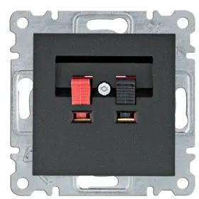 Акустична розетка Hager WL3313 Lumina (чорна)