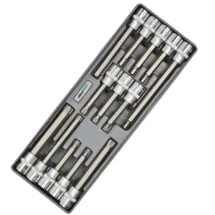 Набор торцевых головок со вставками Whirlpower 1/2" 13 предметов Набор торцевых головок со вставками Whirlpower 1/2" 13 предметов