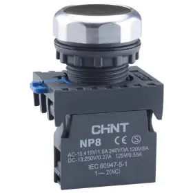 Кнопка Chint NP8-10BN/2 1NO чорна IP65 (578647)