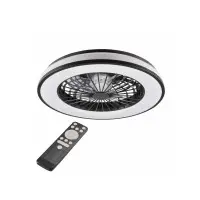 Люстра з вентилятором, стельовий світильник із пультом Goldlux 325808 Kenya Led 1x48W 3000K-6500K 5300Lm IP20 Bk