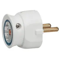 Біла штепсельна вилка Legrand 2К 16А