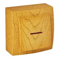 Вимикач Nilson Themis дуб 1кл з підсвіткою ( 26251002 )