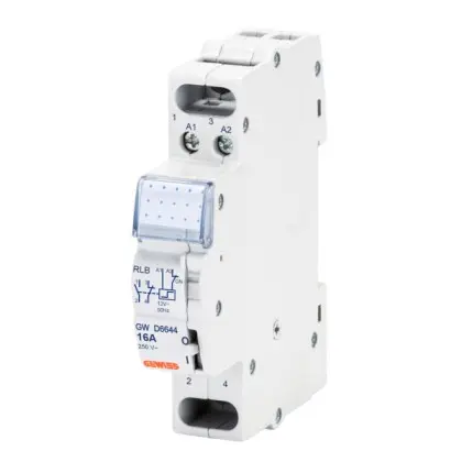 Импульсное реле GEWISS RLB 1NO 16A 230В AC 1M (GWD6644) Импульсное реле GEWISS RLB 1NO 16A 230В AC 1M (GWD6644)