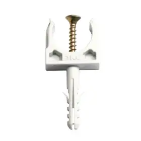 Забивной держатель с защелкой и дюбелем DKC 51316 Ø16мм