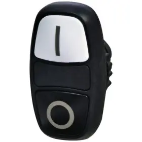 Двойная кнопка-модуль ETI NSE-PB2/WC-IO «I/0» черная/белая (4774033)