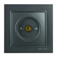 Розетка Nilson Thor антрацит TV проходная ( 27161028 )