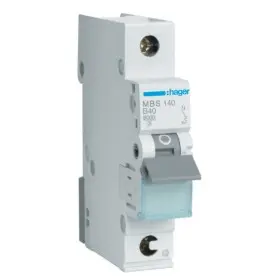 Автоматичний вимикач Hager MBS140 QC 6кА B 40A 1P